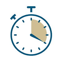 Stoppuhr zeigt abgelaufene Zeit an.